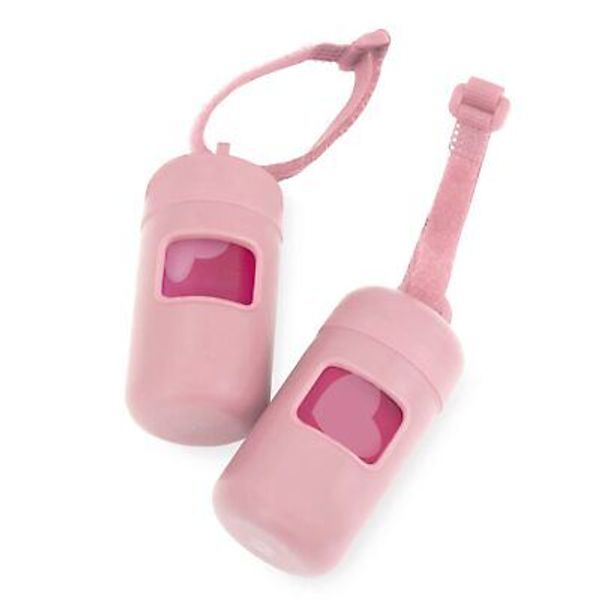 2Pack Dog Poop Bag Holder for Leash Lightweight Pet Waste Bag Dispenser