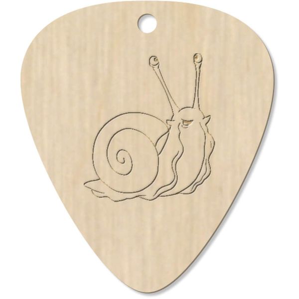 7 x 'Happy Snail' Guitar Picks/Pendants (GP00034000)