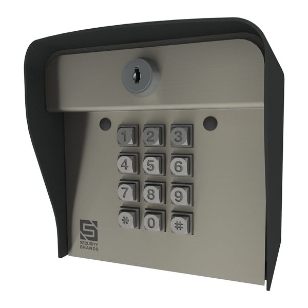 Security Brands DKLP 19-100 12V Low Power Gate Keypad Post Mount Steel Case