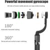 Fiegcit Smartphone, Gimbal Stabilizer, Selfie Stick, Tripod, Bluetooth, Extendable, 360° Automatic Rotation, Stable Photography, Smartphone Tripod, Wireless Shutter, Remote Control, Foldable, Compact,