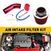 Cold Air Intake Induction Filter Pipe Power Flow Hose Kit System 3" Aluminum
