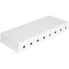Delock 86209 Keystone Leergehäuse 8 Port, Weiß