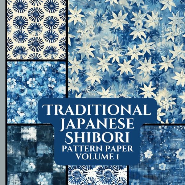 Traditional Japanese Shibori Pattern Paper: Scrapbooking | Vision Boards | Junk Journaling | Ephemera | Decoupage | Craft Paper Pad | Origami | Collage