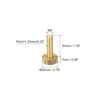 sourcing map Knurled Thumb Screws, M8x30mm Flat Brass Bolts Grip Knobs Fasteners for PC, Electronic, Mechanical 2Pcs