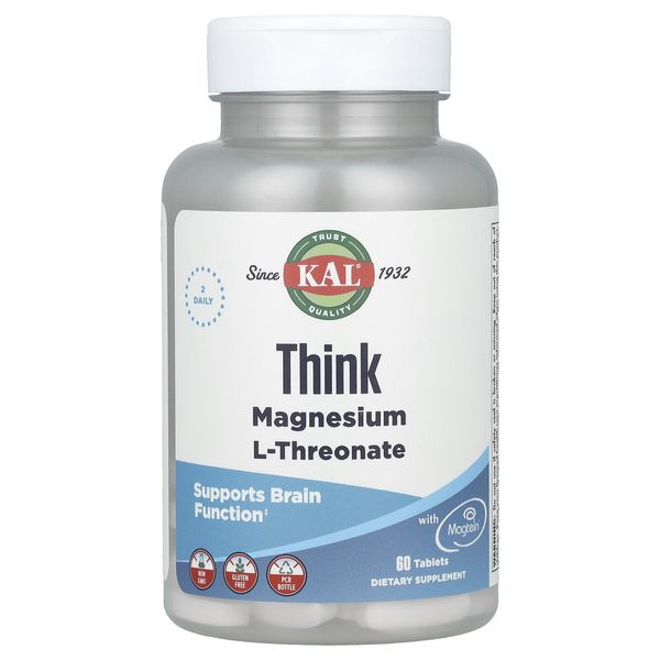 Think Magnesium L-Threonate, 60 Tablets