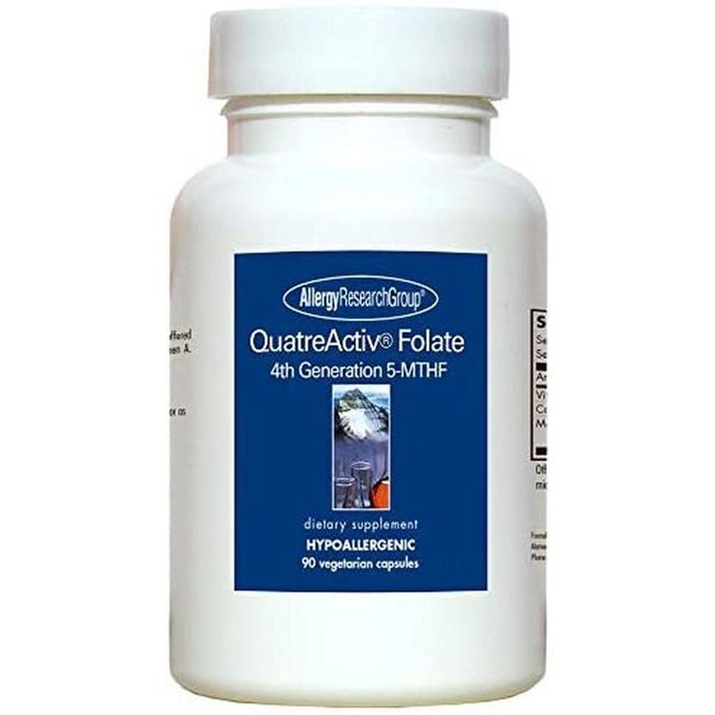 USA Direct Buying Research Group Qatre Activity Folic Acid 90 Vegetarian Capsules, Quantity, Details