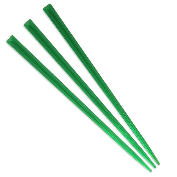 BambooMN Brand - Triangular Prism Plastic Pick 4.5" (11.4cm) - 300 pcs - Dark Green