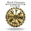 4 Handmade Viking Compass Brass Knobs Viking Decor Brass Cabinet Knobs Bedroom Cupboard Door, Weathered Drawer Knobs Ideal for Any Home, Kitchen or Office | Hardware for Kitchen Cabinet Knobs
