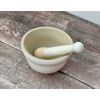White Le Creuset Pestle and Mortar