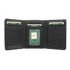 VISCONTI Heritage Collection Compton Leather Tri-Fold Wallet RFID Blocking HT18 Black