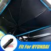 For HYUNDAI Car Large Windshield Sun Shade Umbrella Foldable UV Block Sunscreen