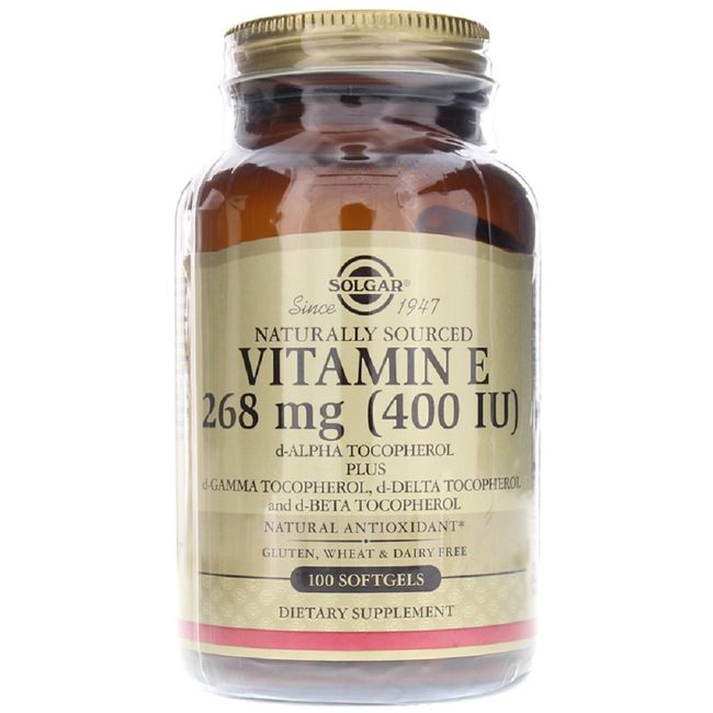 Solgar Vitamin E 268MG 400 IU 100 Tablets (Vege Softgels) Solgar Vitamin 100 VSoftgels