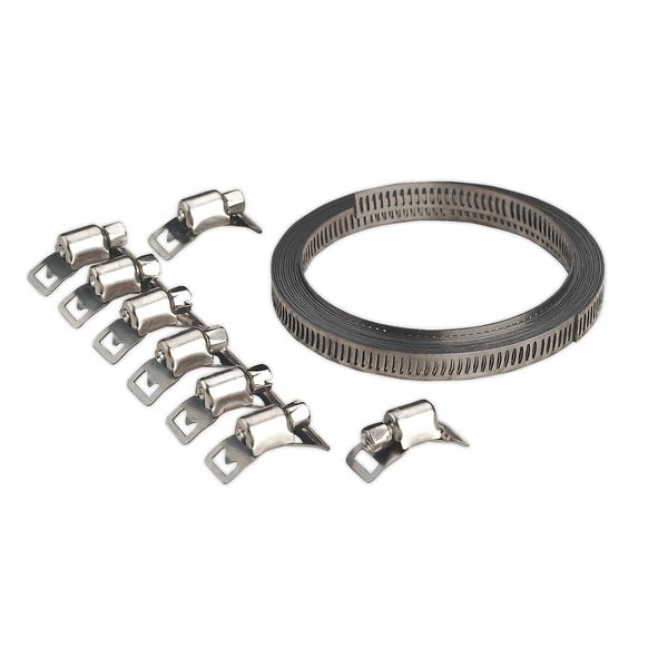 Sealey Jc97 Hose Clamp Set Self-Build 8Mm Band Width