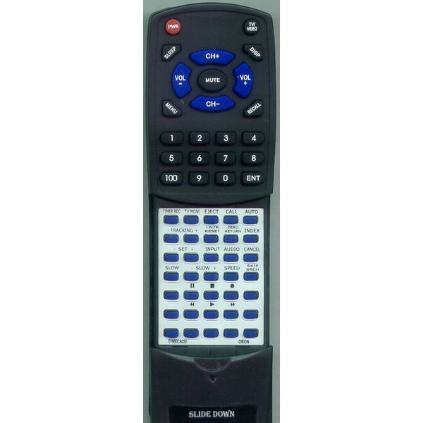 Replacement Remote Control for SANSUI VHF6010, GOJ12313, VR5005, 07660CA030