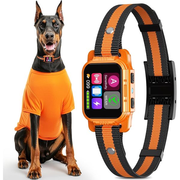 Rechargeable Smart Bark Collar - for Large Medium Small Dogs, Dog Bark Collar
