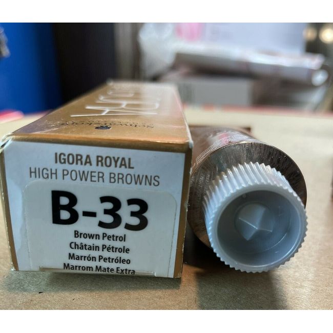 Schwarzkopf Igora Royal High Power Browns # B-33 Brown Petrol (Old Packaging)2.1