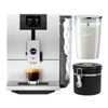 Jura ENA 8 Automatic Coffee Machine Nordic White with Milk Container Bundle