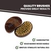 Beard'O' Travel Friendly 100% Boar Bristle Beard Brush for Men