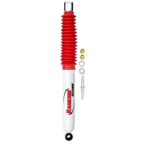 TrendsAuto Single Rancho RS5000 Series Steering Stabilizer fits 2017 2024 F350 Super Duty 4WD with Original Equipment Manufacturer Steering Damper Mounts | Includes TrendsAuto Decal