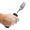 Rehabilitation Advantage Easy Grip Fork with Built-up Handle, Black