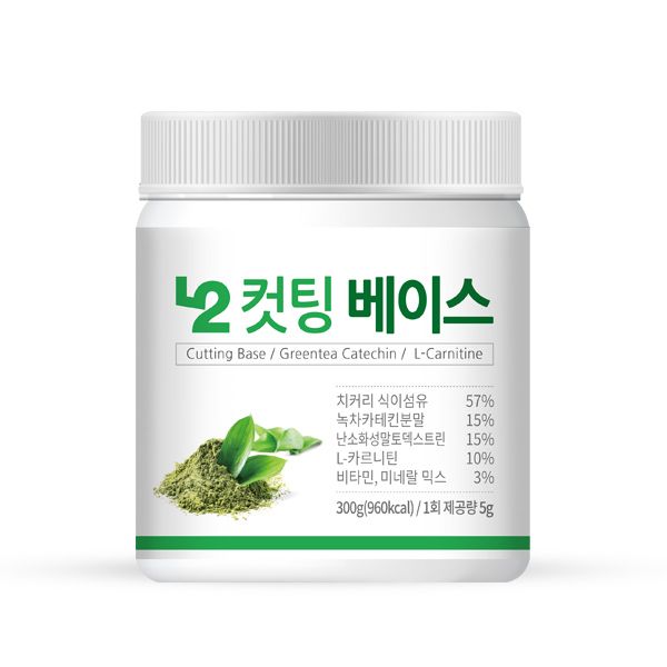 [Beware of similar products] Dietary Fiber Green Tea Catechin L-Carnitine Fitness Store Cutting Base, 2pcs, 300g, 300g