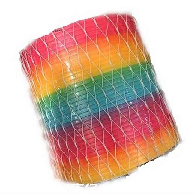 [Favor Store] Rainbow Spring Toy, Taiwan Color, 3.9 inches (10 cm), Large