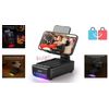 Compact Bluetooth Speaker & Phone Stand with LED Lights - Unique Gadgets for Him