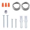 Honesorn Silver Metal Screw Ring 39mm (Bathroom Light)