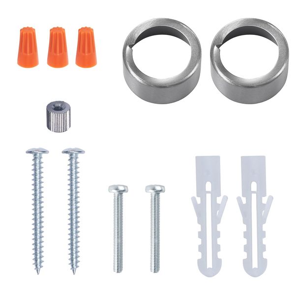 Honesorn Silver Metal Screw Ring 39mm (Bathroom Light)