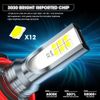 For Toyota Highlander 2011-2018 19 Front LED Headlight Hi/Lo Beam+Fog Light Bulb