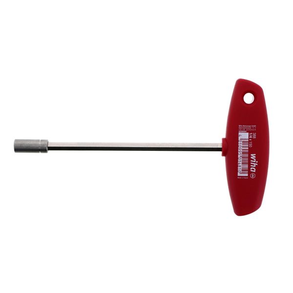 Wiha 38800 Magnetic Bit Holder with T-Handle, 1/4"