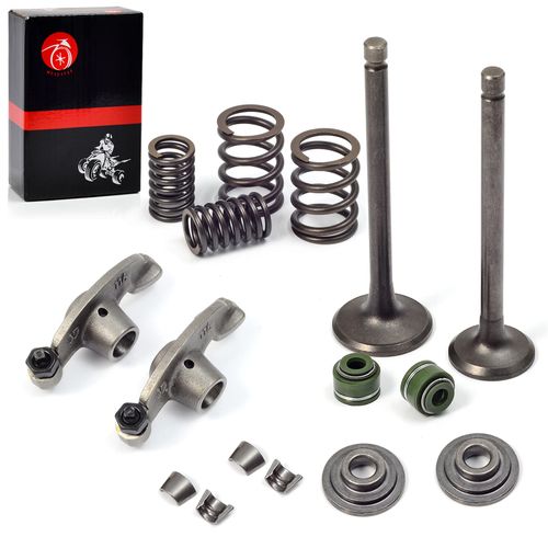 MOTO1988 Rocker Valve Arm and Intake Exhaust Valve Seals Springs Kit For Honda XR 75 80 80R 100 100R CRF 80F 100F XL 100S 75 80S NSF100