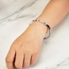 Philip Jones Stainless Steel Star Bangle (7 Inch)