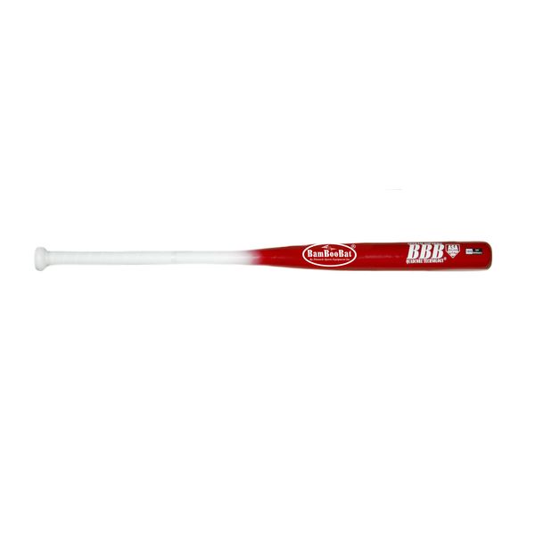 BamBoo Bat HNBR34ASA Softball Bat, Natural Handle/Red Barrel, 34-Inch/30-Ounce