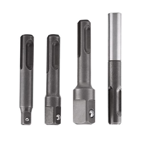8 pcs SDS Plus Socket Adapter Set,1/4" Hex Socket Adaptor 1/4" 3/8" 1/2" Square Impact Socket Extension Connector Power Drill Bit Adapter