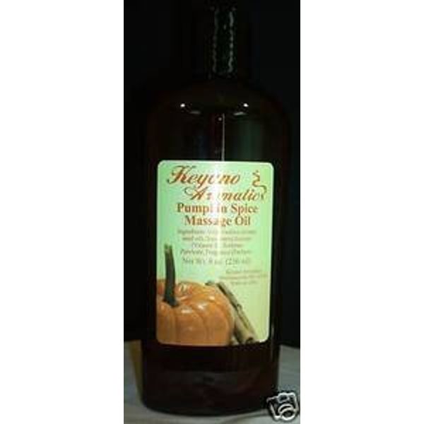 Keyano Aromatics Pumpkin Spice Massage Oil 8 oz