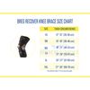 Breg Recover Knee Brace, Short, Airmesh, Open Back, Wraparound (Large)