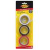 Pick2Basket 1230 PVC Insulating Tape 3 Pieces, Multi-Coloured