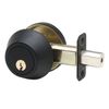 Copper Creek DB2410BC Single Cylinder Deadbolt, Standard Size, Black