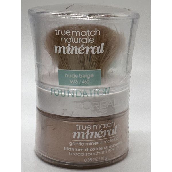 LOreal Paris True Match Mineral Foundation Powder Makeup W3 460 Nude Beige