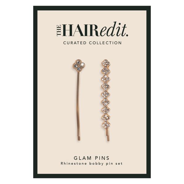 The Hair Edit Glam Rhinestone Bobby Pins