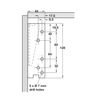 Sprung Swing Up Flap Hinge Set 2 x 180N Zinc Plated
