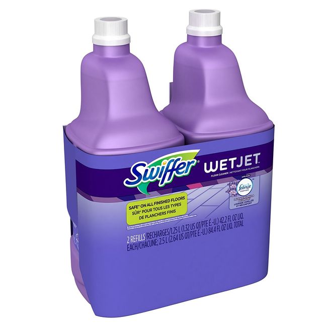 Swiffer WetJet Multi-purpose Floor Cleaner Solution Refill with Febreze  Vanilla Scent 2 Pack of 1.25L by Swiffer