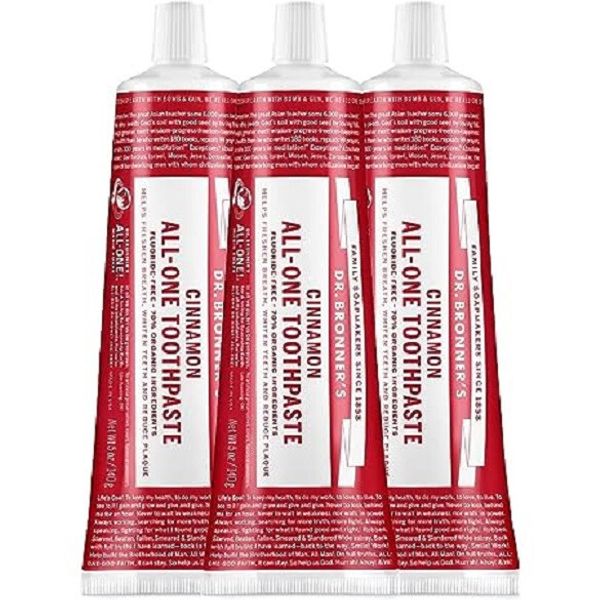 Dr Bronner's Cinnamon Organic All-One Toothpaste 5 oz***3 pack****