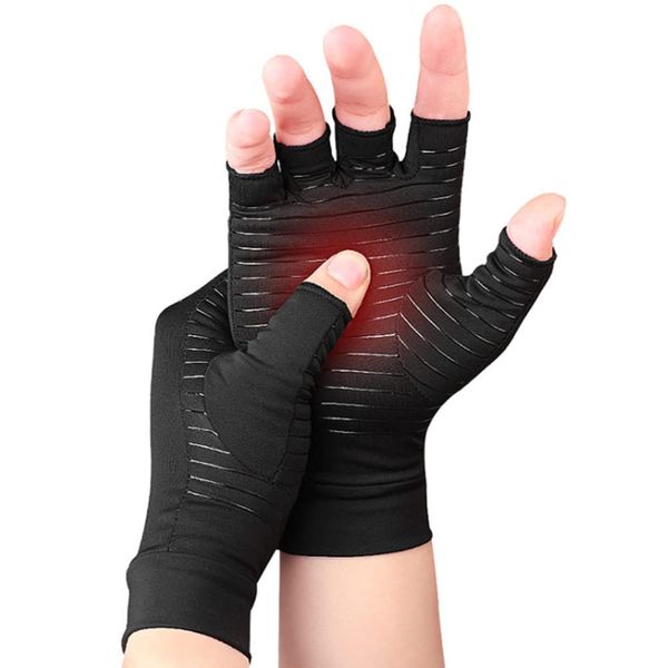 Supporter, Hand, Wrist, Finger, Antibacterial, Quick Drying, Copper Fiber, Anti-Slip, PC, Gaming Gloves, Smartphone Compatible, Black, Thumb, Thin (S)