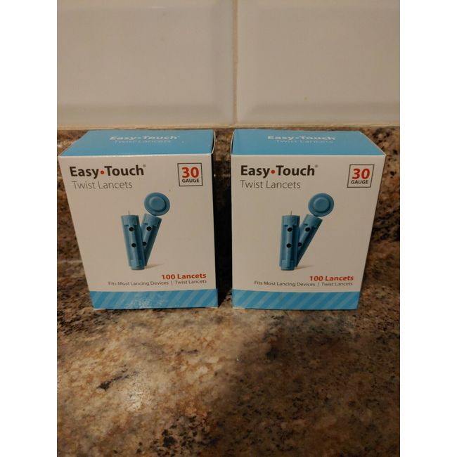 200 EasyTouch Twist Lancets (2 boxes of 100 each) 30 Gauge