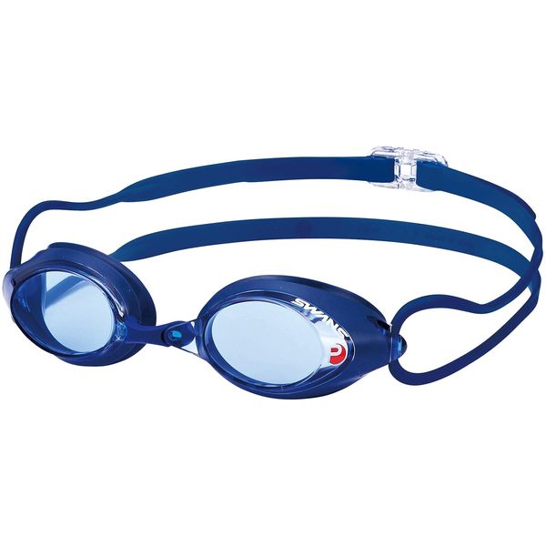 Swans SRX-NPAF BL Swimming Goggles, Made in Japan, Blue, Racing, Cushioned, Fina Certified