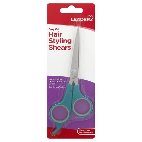 Leader Hair Styling Shears Easy Grip Precision-Crafted Maximum Control 1 Ct