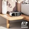 CSL - Digital Alarm Clock with Wireless Charging - Large Numbers - LED Display - Acoustic Control - Time and Date - Snooze Function - Charging Function Wireless Charging - Includes Power Supply and
