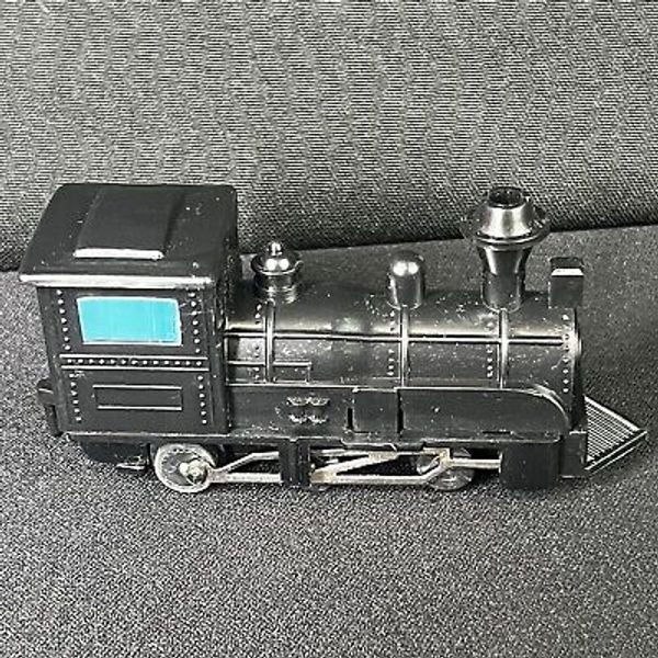 vintage Locomotive train scale model toy black Made in Hong Kong